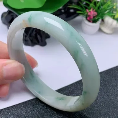 

Natural Myanmar Jade 54mm-62mm bracelet exquisite princess bracelet to send girlfriend to send mother Hetian jade