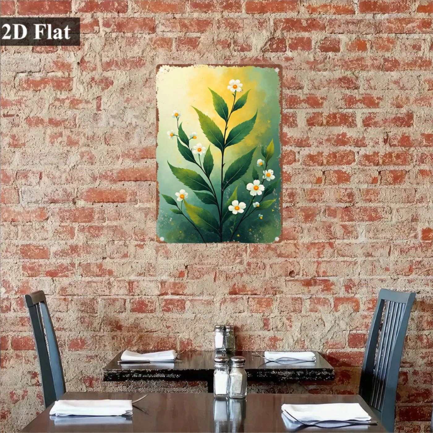Home Decor Ramadan - 2D плоская металлическая настенная табличка из