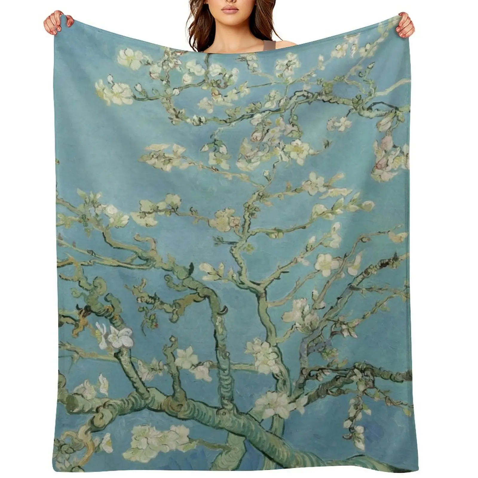 

Almond Blossom Throw Blanket heavy to sleep Decorative Sofa decorative Custom Blankets
