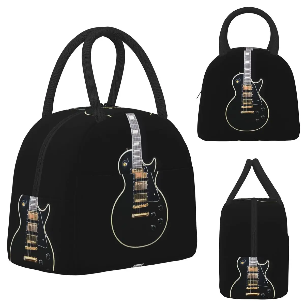 Gibson Custom Shop Les Paul Bolsa térmica para el almuerzo para mujer, caja térmica para oficina, caja térmica para alimentos, contenedor a prueba de fugas