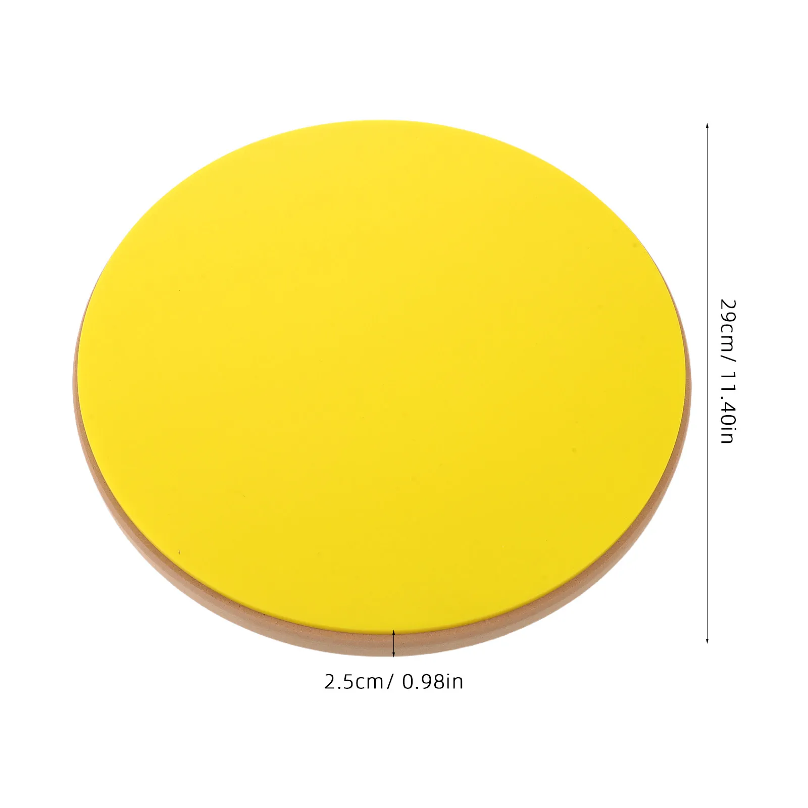 11.4 Silent Drum Mute Pad Low Noise Practice Pad Yellow Shock Absorbing Drum Trainer Quiet Apartment Dorm Studio Beginner