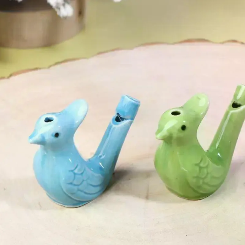1/5Pcs Bird Whistle Water Musical Ceramic Set Colorful Animal Shape Early Learning Bath Noise Maker Party FavorHot Sale