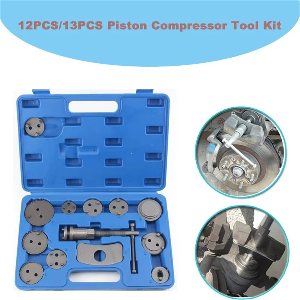 1 Set Piston Compressor Tools Kit Disc Brake Caliper Strong Magnetic Field Easy To Operate Universal Automotive Repair Tools