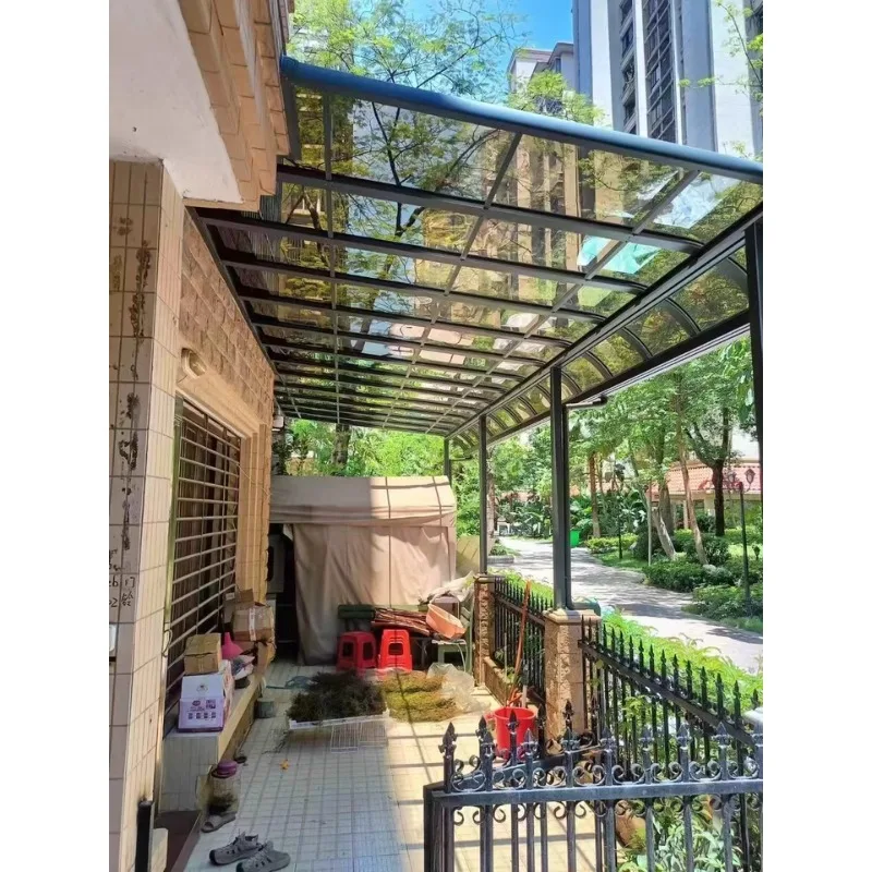Custom Sizes Modern Patio Awning  New Design Sunshade Canopy with Aluminum Frame for Outdoor Terrace & Garden