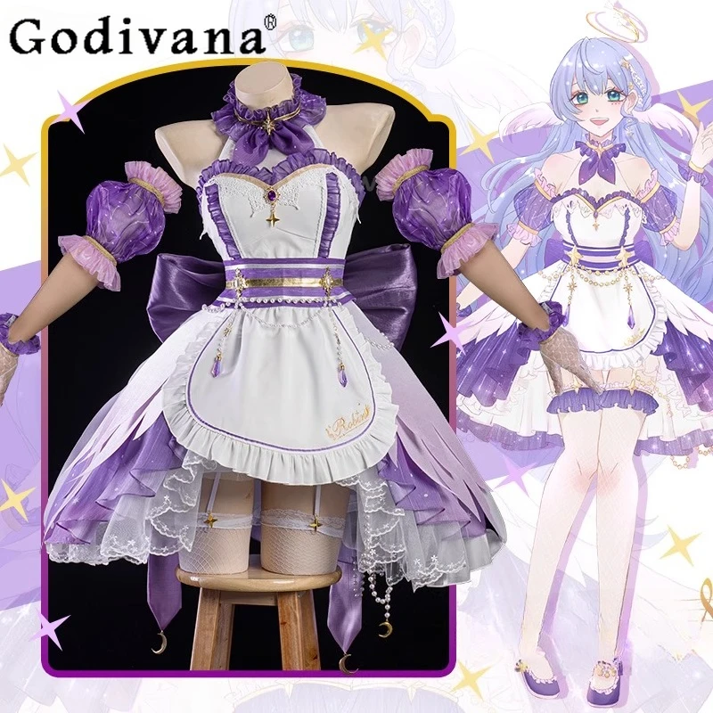 Disfraz de Cosplay, uniforme, fiesta de Halloween, vestido de mujer, accesorio de juego de rol, uniforme de sirvienta, traje, vestido de Anime de Halloween