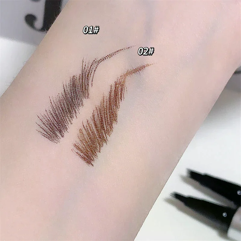 DIKALU Multi-forked Wild Eyebrow Pencil Nature Three-dimensional Hairline Pen Tattoo Brow Contour Pen Waterproof Eyebrow Makeup