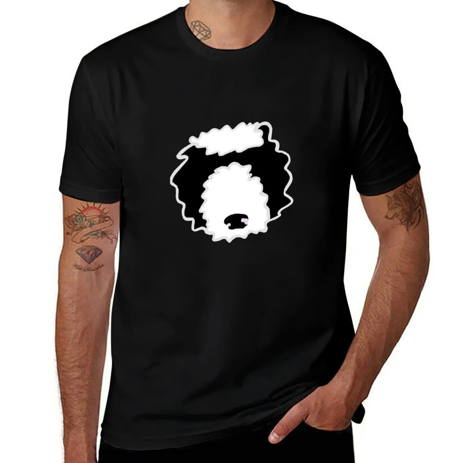 

Sheepadoodle Fluff T-Shirt Ultra Soft Breathable Tee Top