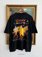 Vintage 90s Queen A Kind of Magic Freddie Mercury Black T shirt long or short sleeves