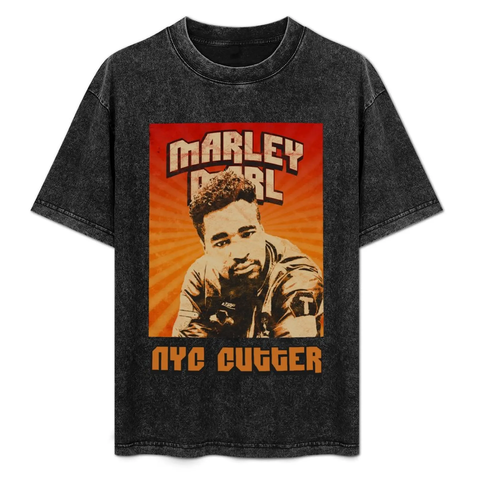 

Marley Marl Old School Hip Hop T-Shirt blue archive oversized cotton man t-shirts affliction shirts funny t shirts for men