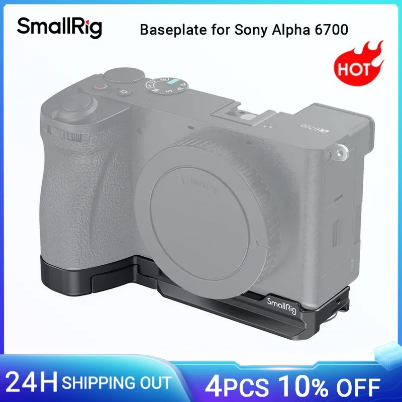 

SmallRig A6700 Baseplate for Sony Alpha 6700 Built-in Quick Release Plate for Arca for Quick Switch Between Tripod & Stabilizer