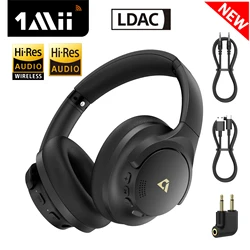 1Mii-Y8 Bluetooth 5.3 Headphones, LDAC Hi-Res Audio Bluetooth Headset, Wireless and Wired ANC Headphones,  75H,5 Mics Clear Call