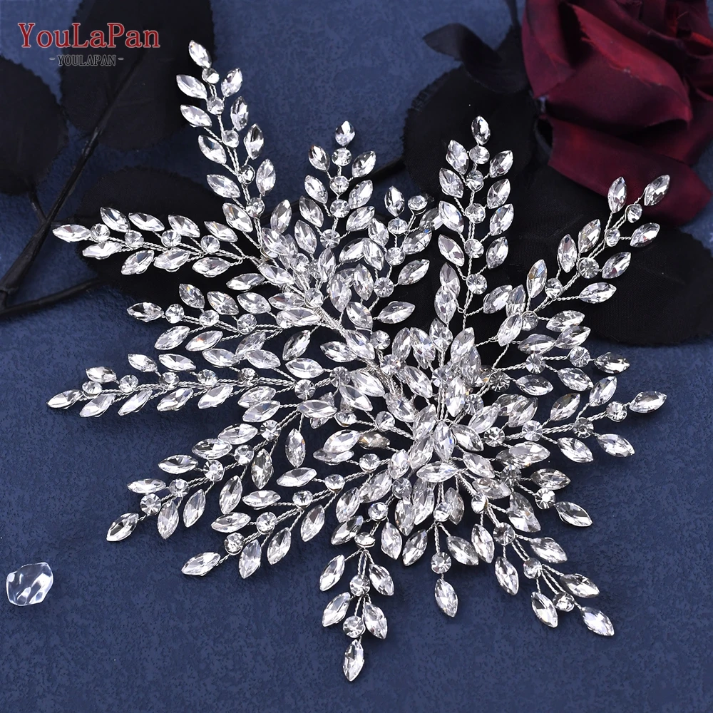 Topqueen HP438 Glanzende Bruids Hoofddeksel Vrouwen Tiara Bruids Strass Kopstuk Bruiloft Haar Accessoires Prinses Headdresses