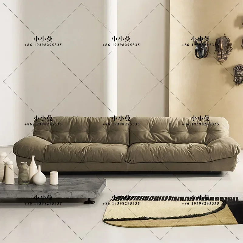 Italian minimalist matte technology cloth cloud down small apartment living room modern simple sofa