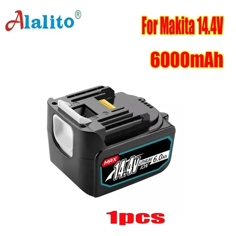 Used For Makita 14.4 V 6.0 Ah Lithium Ion Battery BL1430B 1460B 1415194066-BDF440RFEBTD 130FWLXT 20B1415194558-0194559-Battery