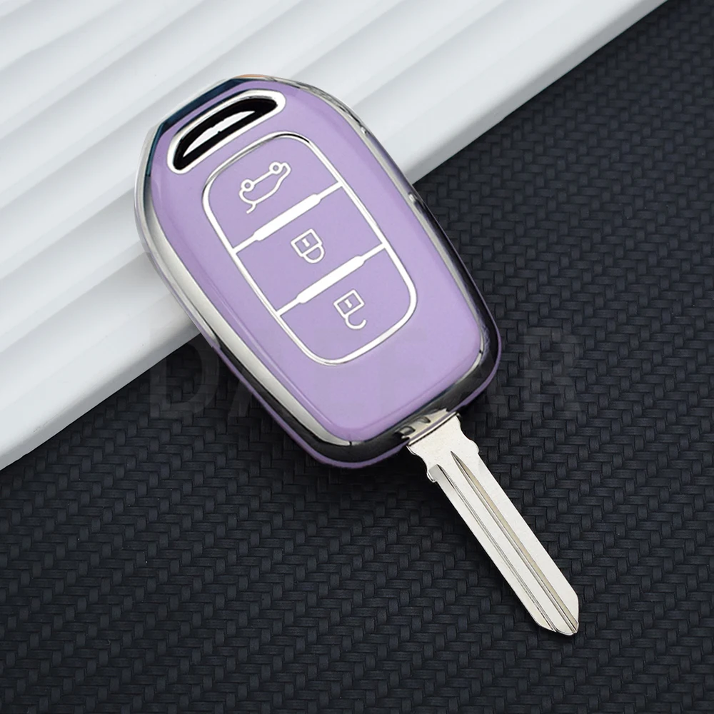 For Dacia Logan 2021 for Renault TWingo 3 Duster Captur Logan Laguna Scenic 3 Buttons TPU Car Key Case Cover Remote Shell Fob - Image 2
