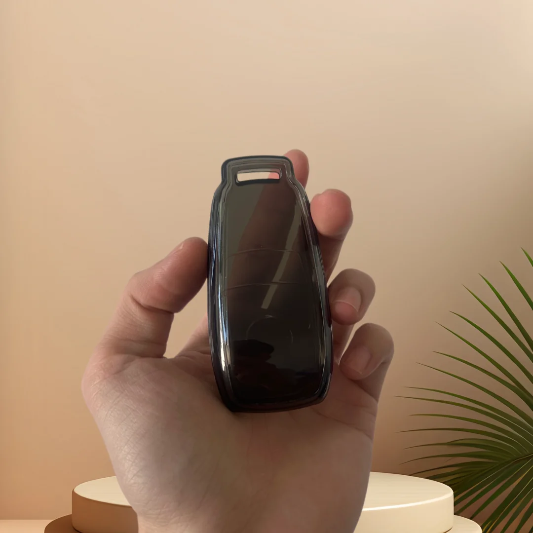 TPU Car Key Cover Shell For Mercedes Benz 2023 C260L C200L S400L S450L GLC300L, Simple Soft TPU Key Protector Anti-drop, Univers
