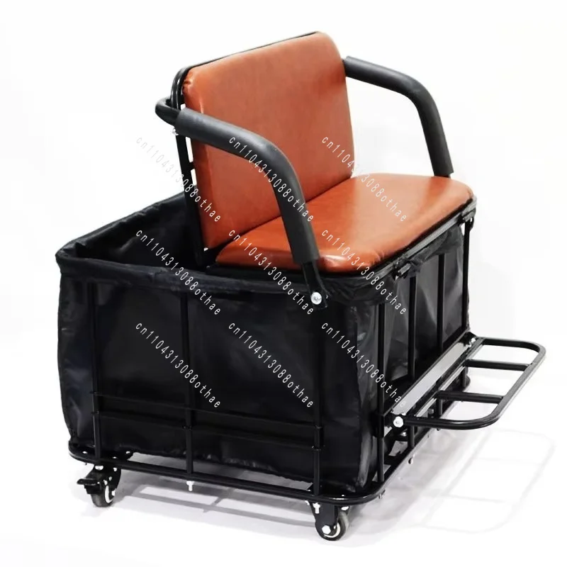 Detachable Steel Pull‑out Storage Basket, Easy Assembly Multifunctional Tricycle Seat