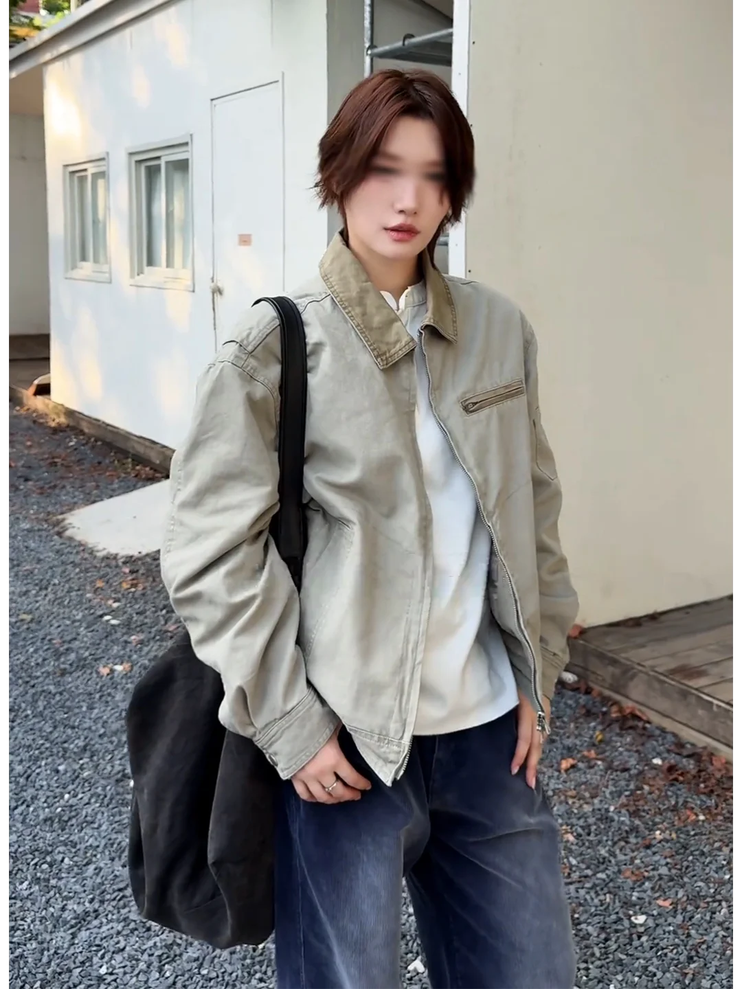 

Американская винтажная рабочая куртка-жакет с коротким рукавом, стеганая, на молнии, для мужчин и женщин, молодежная повседневная верхняя одежда