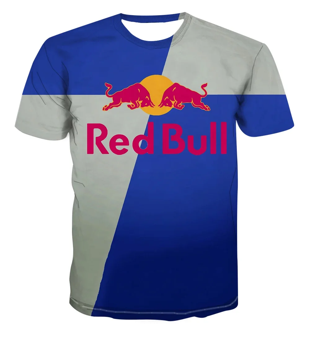 

Red Bull 3d Printed Men'S Casual T-Shirt Summer Pullover Street Fashion Fitness Clothing Children'S Short Sleeved New Model 2025