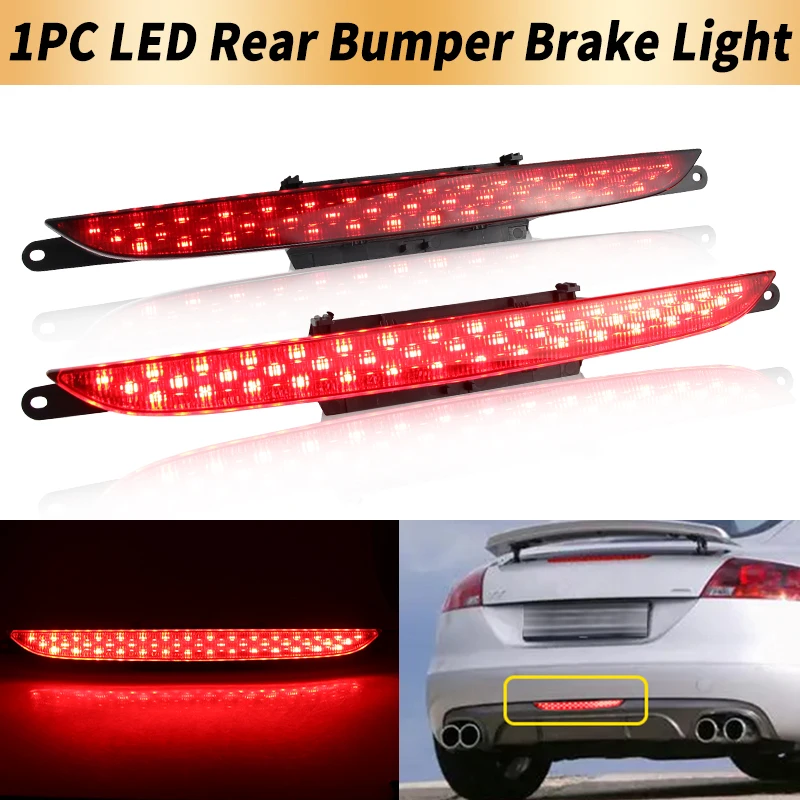 

1PC Canbus For Audi MK2 TT 8J 2007-2014 LED Rear Bumper Center Reflector Fog Light Tail Stop Warning Brake Lamp Car Accessory