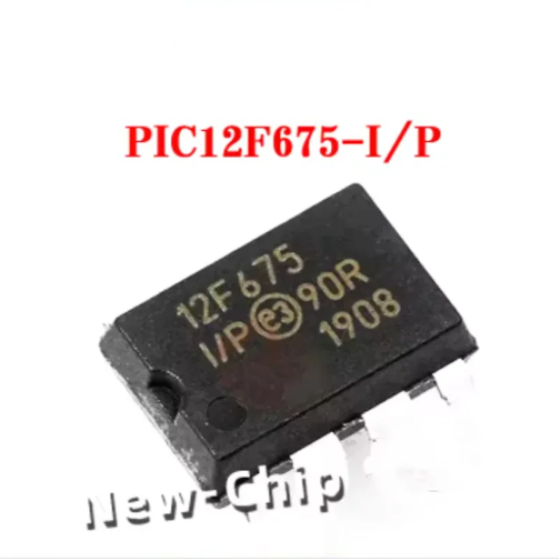 10PCS PIC12F675-I/P DIP-8 Single chip microcontroller (MCU/MPU/SOC) IC electronic chip Brand new original imported stock