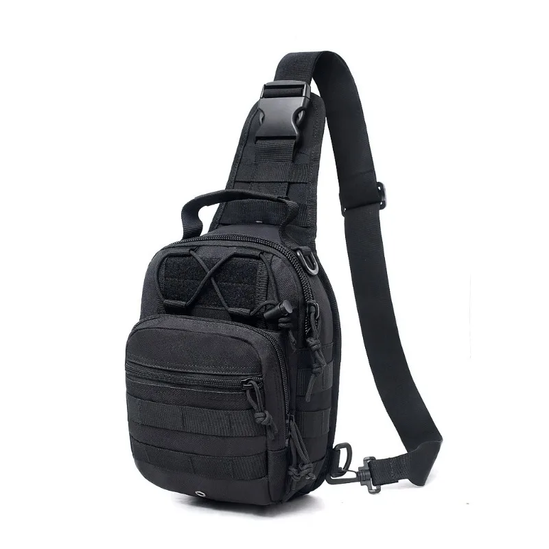Chest Pack, Men's Crossbody Shoulder Bag with MOLLE System, Compact EDC Pouch