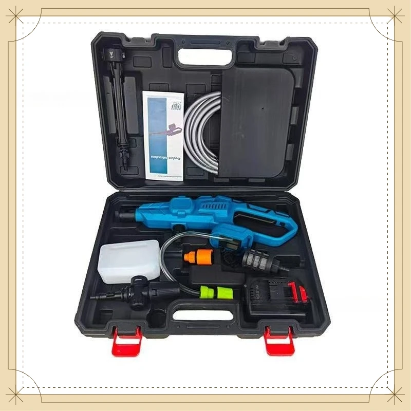 Brushless Motor Cordless High‑Pressure Car Washer, Portable Lithium Battery Powered Household High Pressure Cleaning Water Gun