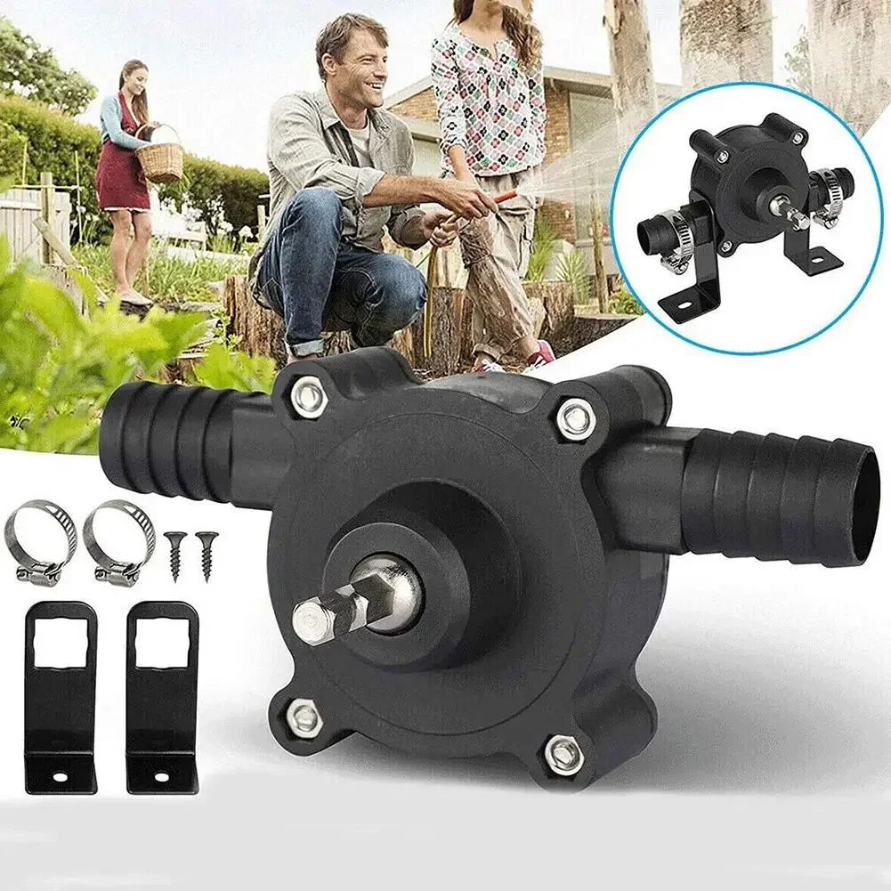 Water Pump Self-priming Liquid Transfer Pumps Portable Oil Fluid  Electric Drill Pump Home Garden Outdoor Tool