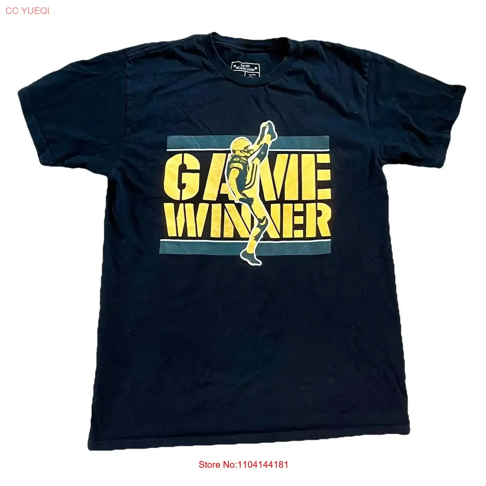The Pat McAfee Show Game Winner T Shirt Size Men s Medium long or short sleeves vintage Washed Unisex designer clothes homme