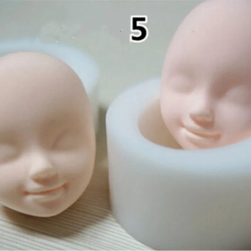 Face The Mold Silicone Baby Face Mold Silicone Aroma Stone Moulds Food Grade Silicone Silicone Rubber PRZY Eco-friendly L29