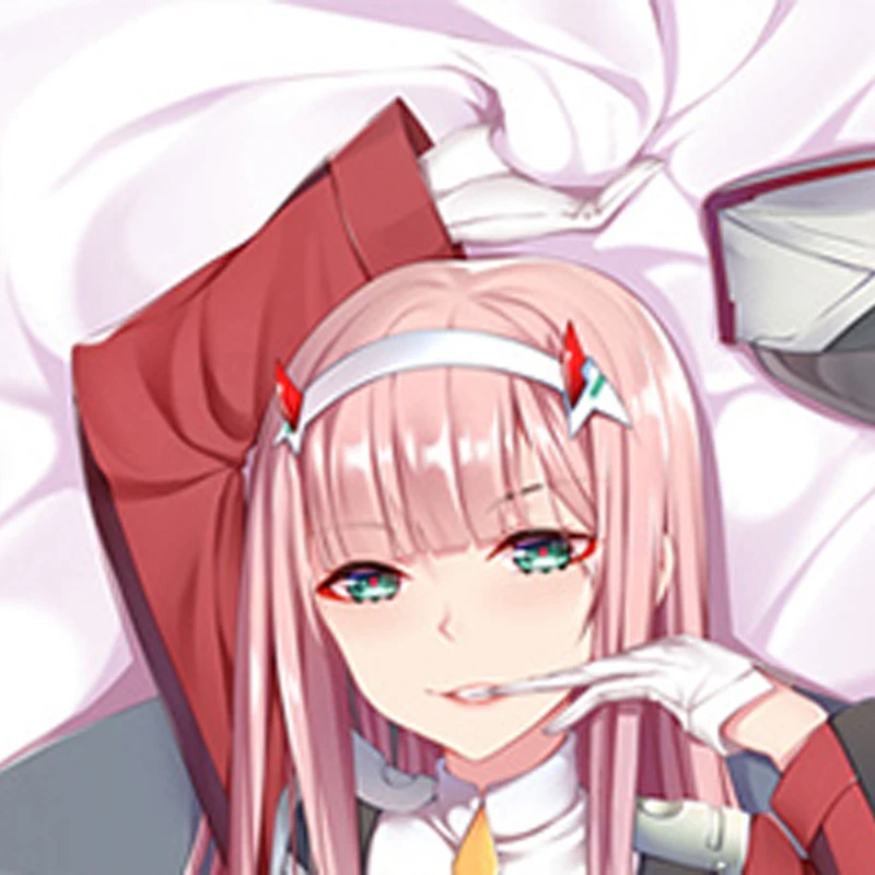 Dakimakura Anime Pillow Cover Zero Two Double Sided Print 2Way Cushion Cover Xmas Gifts