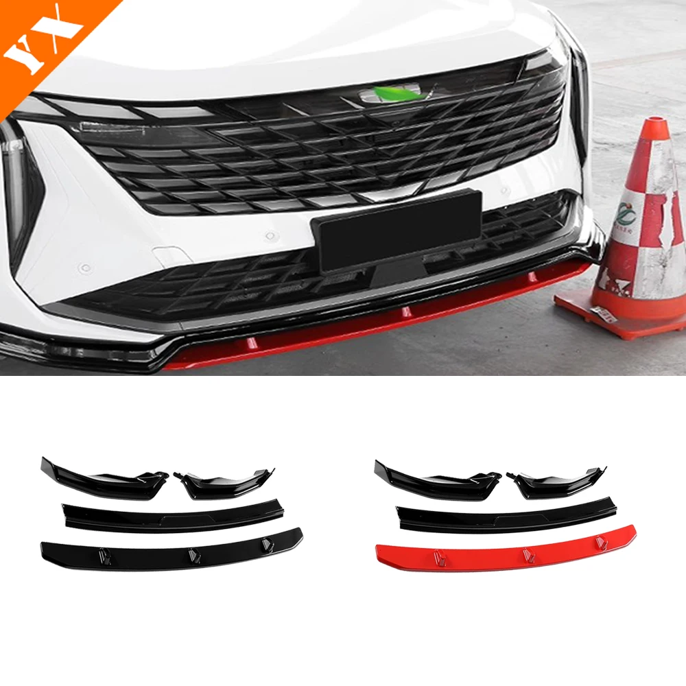 For Geely Atlas Boyue L 2023 -2024 Accessories Exterior Trim Car Front Shovel Front Lip Front Bumper Protector Anti Hit Garnish