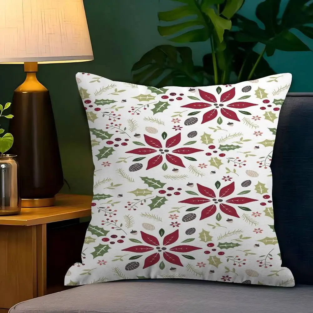 

Festive Foliage Pillowcases Home Bedding Decorative Pillow Cover Wedding Super Soft Pillow Case