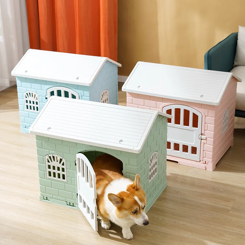 New indoor dog house, small and medium-sized, all-season universal cat litter with toilet