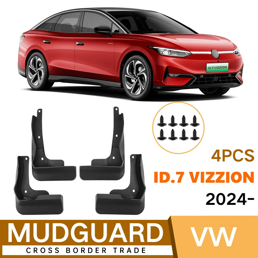

Exterior Mud Fender Guards 4pcs Fit For VW Volkswagen ID.7 VIZZION 2024 Splash guards Muguards Mud Flaps Mudflaps Accessories