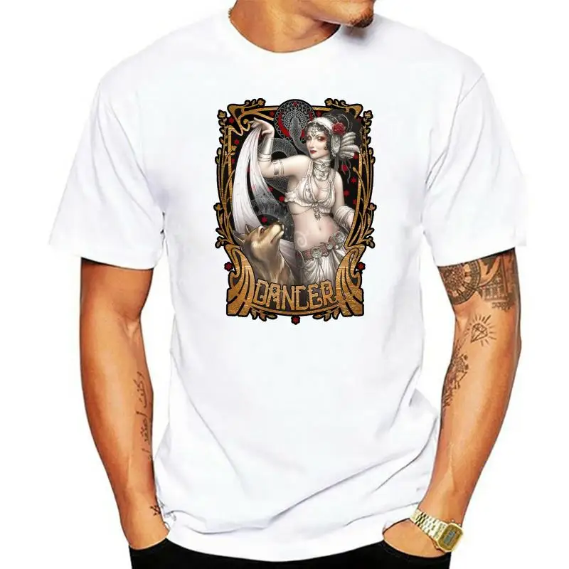 Men Short sleeve tshirt Dancing with wolves - Tribal belly dance Dancing cool Women t-shirt