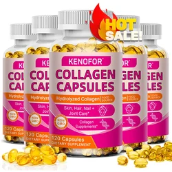 Kenofor 120 Hydrolyzed Collagen Capsules - Support Skin & Joint & Hair & Nail Health - Collagen Supplement