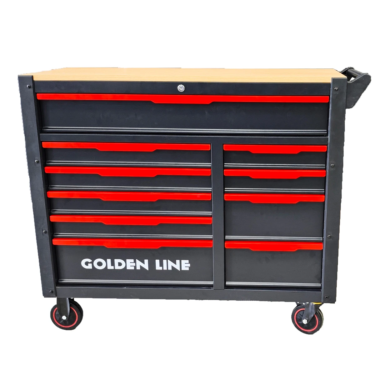 for·Large 10-Drawer Heavy Duty Steel Tool Storage Cabinet OEM/ OBM Supported Organizer Cart for Garage Workshops and Workshops#