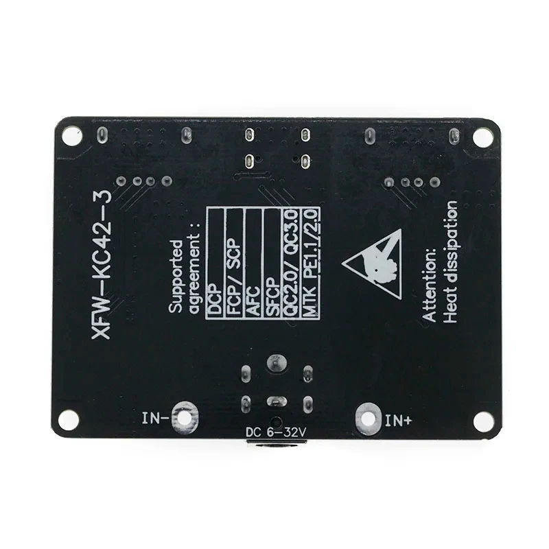 3-way fast charging module 12V24V to QC3.0 fast charging TYPE-C USB mobile phone board fast charging voltage reduction