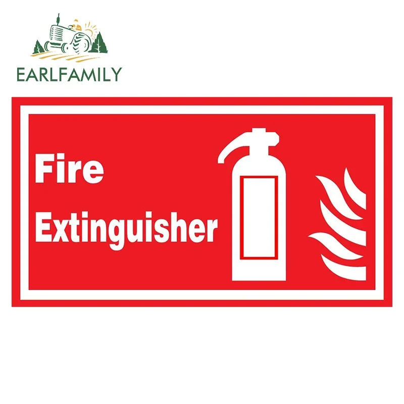 EARLFAMILY 13cm X 7.2cm for Fire Tools on Board Car Fine Stickers Car Accessories Decal Graffiti Sticker Waterproof Decor