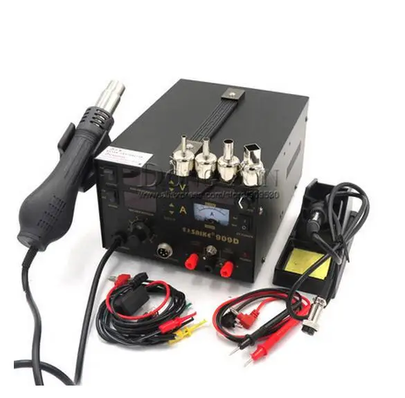 3 in1 soldering machine Saike 909D Heat Air Gun Solder Iron110V or 220V 700W soldering Iron