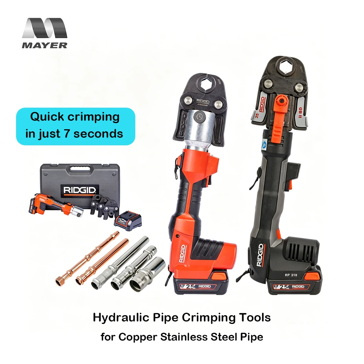 Stainless Steel Pipe Crimping Tool Supplier Plumbing Crimping Tool RP306 Durable Quick Crimp