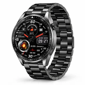 LAXASFIT Smart Watch 1.46" HD Gesture Answer SOS Bluetooth Call Heart Rate Monitor…