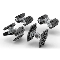 136 PCS-Classic Space Movie Series-Creative Mini Tie fighter combo Building Blocks Model For Children Boys Girls, Christmas Gift