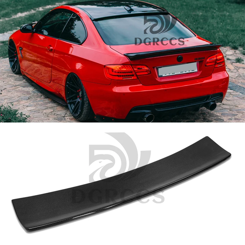 For BMW 3 Series E92&E92 M3 Coupe LB Style Carbon fiber Rear Spoiler Trunk wing 2006-2013 Carbon fiber FRP primer