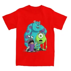 Universidade Monsters Inc camiseta para homens e mulheres, camiseta de algodão, manga curta, roupas vintage, nova chegada, Sullivan Boo