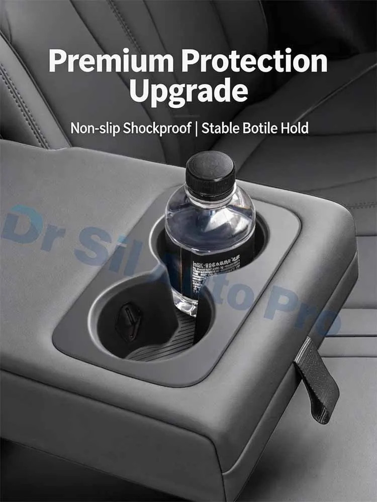 For BYD Ti7 Fangchengbao Ti7 Rear Armrest Silicone Cup Holder Sleeve Car Storage Organizer Interior Upgrade Accessories