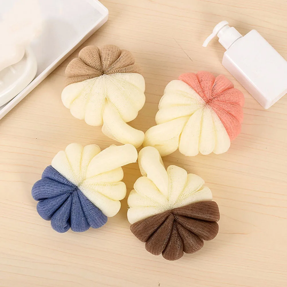 

5Pcs Rubbing Bath Towel Shower Ball Bath Exfoliating Body Wash Scrubber Bubble Making Bathroom Accessories