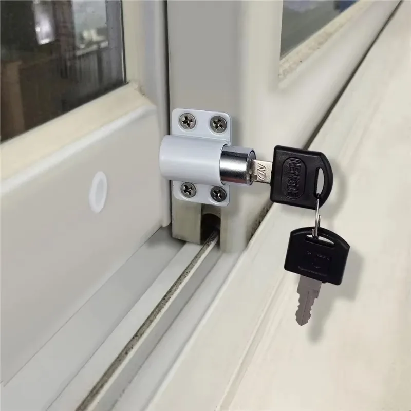 Aluminum Alloy Door Window Security Lock Window Restrictor Locks Sliding Window Lock Child Safety With 2 Keys