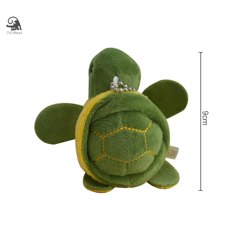 Cute Cartoon Turtle Keychain Anti-Lost Keyring Children Kawaii Stuffed Animal Doll Bag Pendant Decoration Akcesoria Prezenty